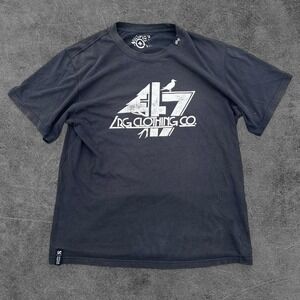 Y2K Black LRG Clothing Co Skate‎ Shirt Large Faded